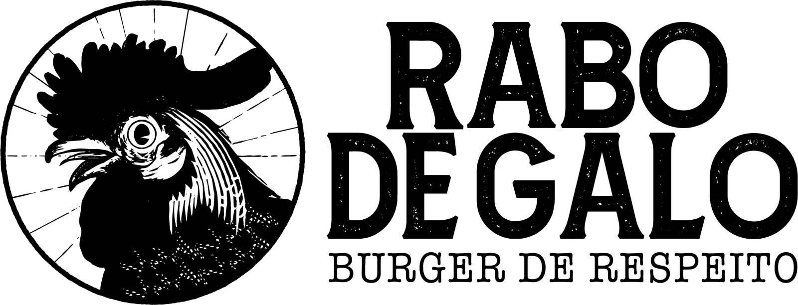 Logo Rabo de Galo, versão preta, sobre fundo claro